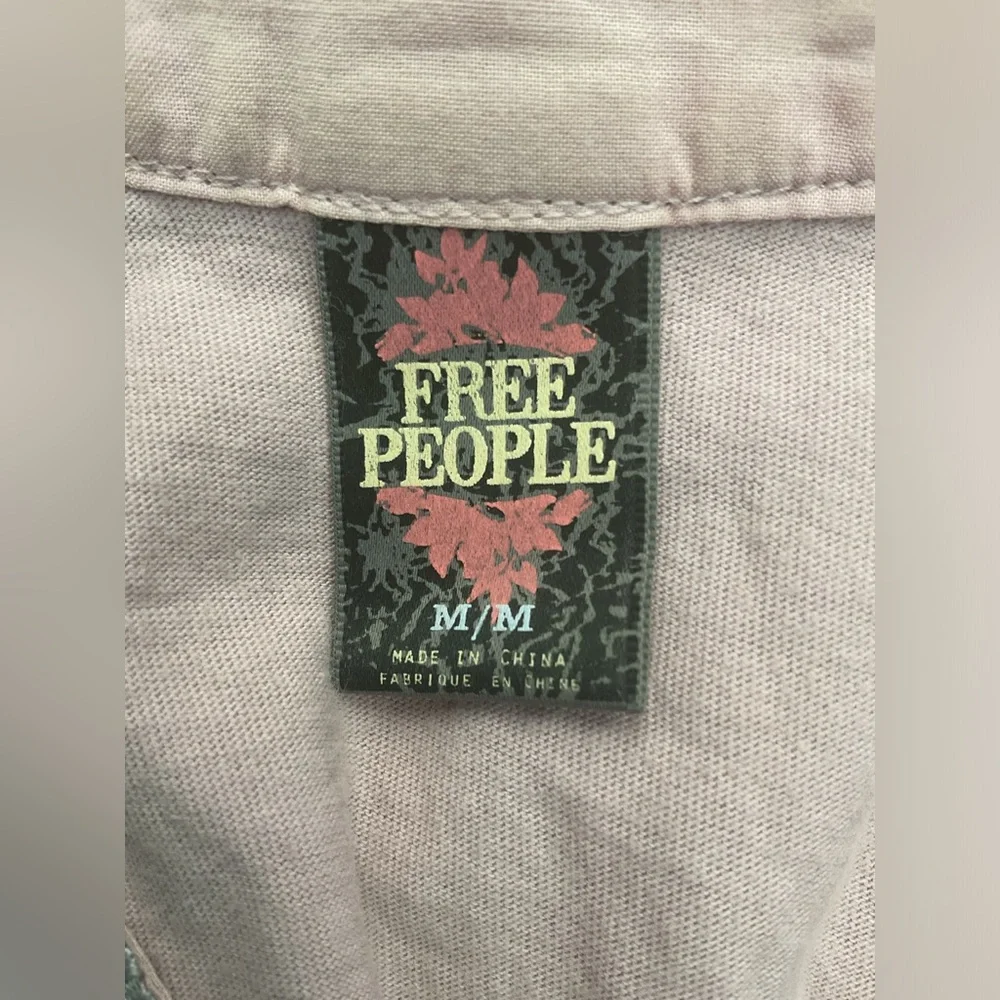 Vintage Free People Multicolor Sleeveless Blouse with Silver Accents - Picture 3 of 7